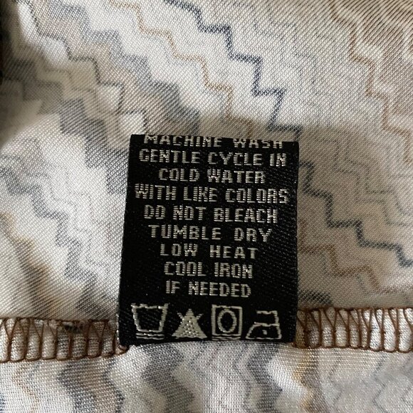 BCBGMaxAzria Brown Stripe Twist Front Dress, Dolman Sleeves Women's Size M - Picture 10 of 10